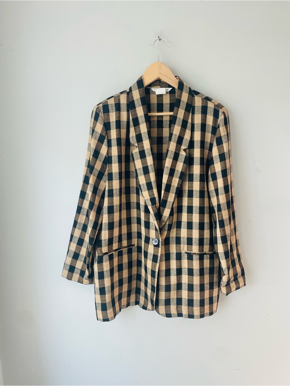 Ship’n Shore Vintage Buffalo Check Blazer